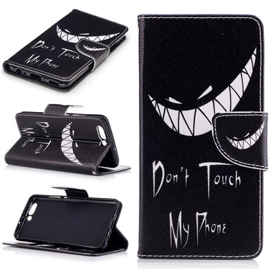 

Улыбка Дизайн искусственная кожа флип чехол Wallet карты держатель чехол для HUAWEI P10