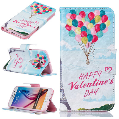 

Balloon Design PU Leather Flip Cover Wallet Card Holder Case for SAMSUNG GALAXY S6