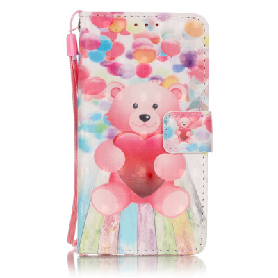 

Ballon and bear Design PU Leather Flip Cover Wallet Card Holder Case for SAMSUNG A310