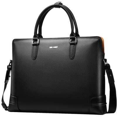

Seven Wolves SEPTWOLVES Men&39s Briefcase Business Men&39s Handbag Shoulder Skip Cross Pack Laptop Bag Men&39s Bag M1000355-101 Black
