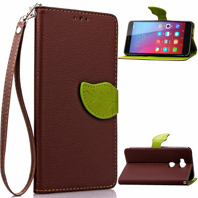 

Brown Design PU Leather Flip Cover Wallet Card Holder Case for Huawei Honor 5X