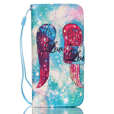 

Angel Wings Design PU Leather Flip Cover Wallet Card Holder Case for HUAWEI P8LITE