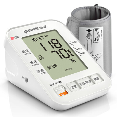 

yuwell Upper Arm Blood Pressure Monitor with Cuff That Fits Standard and Large Arms Intelligent Pressurized Irregular Heartbeats
