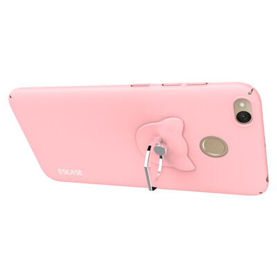 

ESCASE millet red rice 4X mobile phone case protection cover to send the chain buckle all-inclusive paint skin feeling series hard shell skin powder
