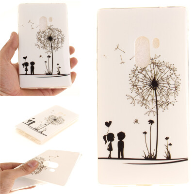 

Lovers and dandelion Pattern Soft Thin TPU Rubber Silicone Gel Case Cover for XIAOMI MIX