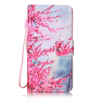 

Plum Blossom Design PU Leather Flip Cover Wallet Card Holder Case for Wiko Lenny 3