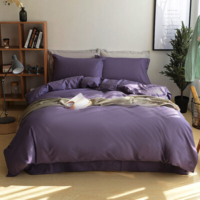 

Byford pure color cotton bed set/bed kit (duvet cover/fitted sheet/pillowcase)