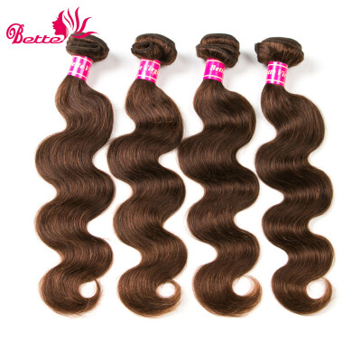 

Bettehair High Quality Virgin Brazilian Human Hair 4Bundles Light Brown 4 Body Wave Human Hair