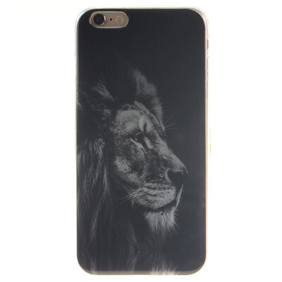 

Black lion Pattern Soft Thin TPU Rubber Silicone Gel Case Cover for IPHONE 66S
