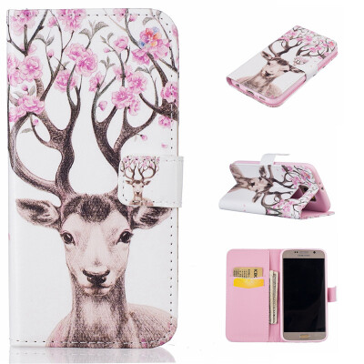 

Deer Design PU Leather Flip Cover Wallet Card Holder Case for SAMSUNG Galaxy S6