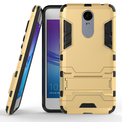 

Gold Slim Robot Armor Kickstand Shockproof Hard Rugged Rubber Back Case For HUAWEI Enjoy 6