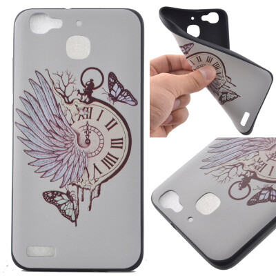 

Pocket watch Pattern Soft Thin TPU Rubber Silicone Gel Case Cover for Huawei Enjoy 5S/GR3