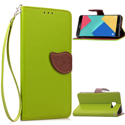 

Green Design PU Leather Flip Cover Wallet Card Holder Case for Samsung Galaxy A9/A9000