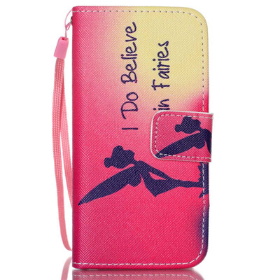 

Angel Girl Design PU Leather Flip Cover Wallet Card Holder Case for IPHONE 5
