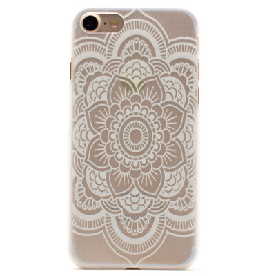 

Hexagonal flower Pattern Soft Thin TPU Rubber Silicone Gel Case Cover for IPHONE 7