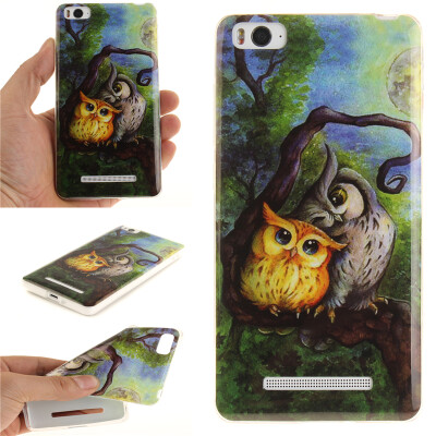 

Oil painting owl Pattern Soft Thin TPU Rubber Silicone Gel Case Cover for XIAOMI 4C/4I