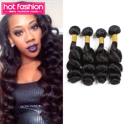 

Cheap 8A Brazilian Virgin Hair Loose Wave 4Pcs Hot Fashion 8A Grade Virgin Unprocessed Human Hair Brazilian Loose Wave Products