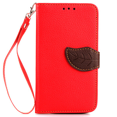 

Red Design PU Leather Flip Cover Wallet Card Holder Case for LG G2 MiniD620