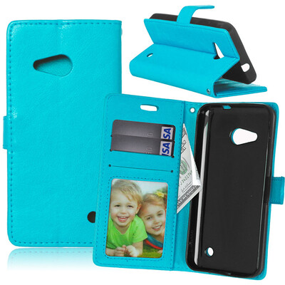 

BlueStyle Classic Flip Cover with Stand Function and Credit Card Slot for Microsoft Lumia 550