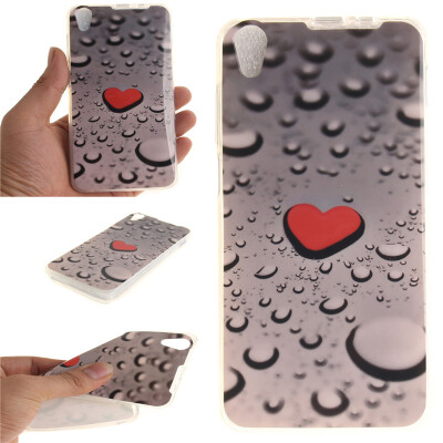 

Heart-shaped water droplets Pattern Soft Thin TPU Rubber Silicone Gel Case Cover for Lenovo S850