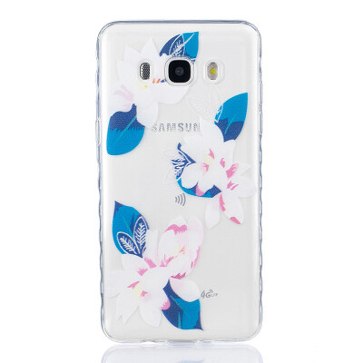 

Purple lily Pattern Soft Thin TPU Rubber Silicone Gel Case Cover for SAMSUNG Galaxy J5 2016J510