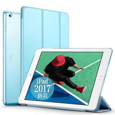 

(ESR) Apple новый iPad защитный чехол 2017 новый iPad7 защитный корпус падение три раза стент 9,7 дюймовый кожаный чехол Yue цветной серии бриз синий