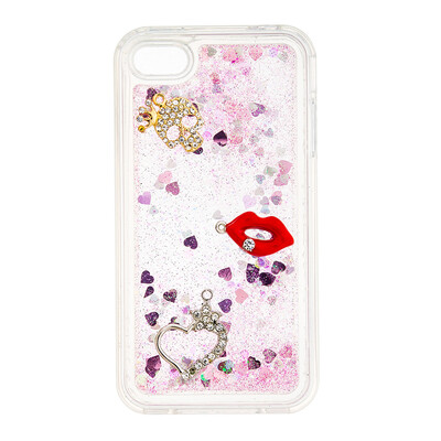 

Динамический Quicksand Блеск наливные Мягкая ТПУ чехол для IPHONE 5S