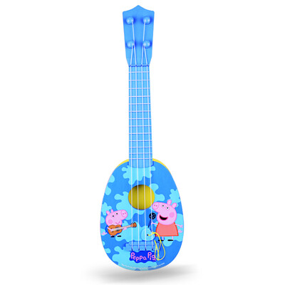 

Beppu Le buddyfun Peiqi children pig guitar guitar string sound ukulele with picks 99042A blue