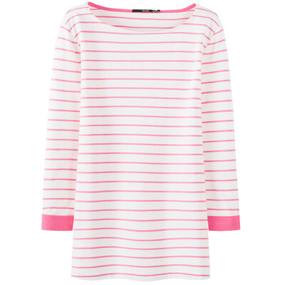 

Semir Women&39s Fresh Stripe Wild Casual Student T-Shirt 19316010803 White Red S