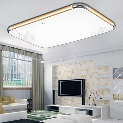 

TCL LED потолочный светильник 27W холодный белый золото Chi современный минималистский гостиной лампы спальни лампа ресторан огни офиса светильники прямоугольной формы лампы 65 * 43 * 10.5cm