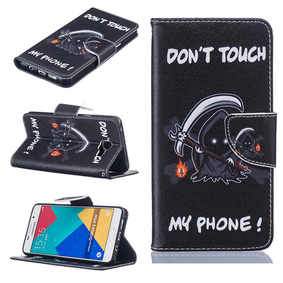 

Grim Reaper Design PU Leather Flip Cover Wallet Card Holder Case forSAMSUNG GALAXY A5 2016A510