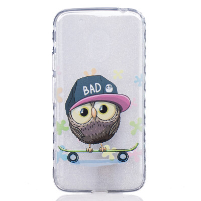 

Сова Pattern Мягкий тонкий ТПУ Резиновая крышка силиконовый гель чехол для Moto G4/G4 Plus