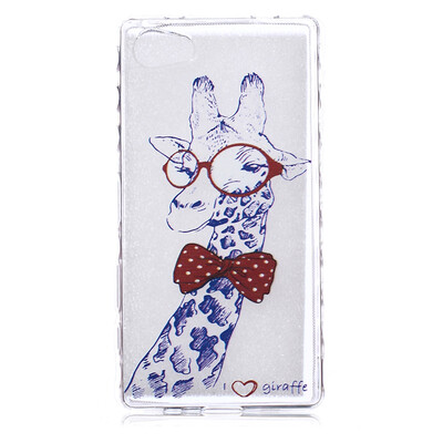 

Giraffe Pattern Soft Thin TPU Rubber Silicone Gel Case Cover for SONY Xperia Z5 Mini