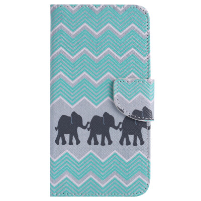 

Elephant Design PU Leather Flip Cover Wallet Card Holder Case for Google Pixel XL