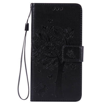 

Black Tree Design PU Leather Flip Cover Wallet Card Holder Case for LG G5
