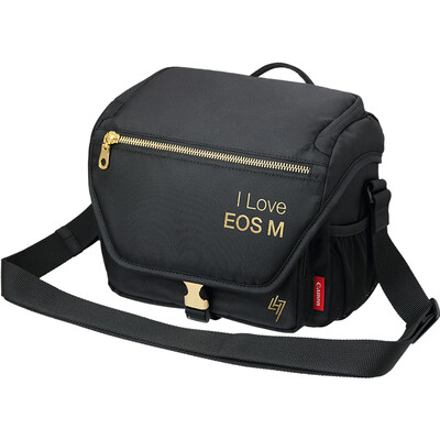 

Canon EOS  custom black gold camera backpack