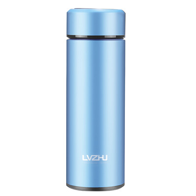 

Green Beads lvzhu 400ml Food Grade 304 Stainless Steel Vacuum Insulation Cup With Tea Teapot Tea Portable Business Office Car Tea Cup K152 Blue