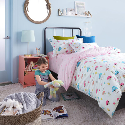 

Polar Cloud child cotton bed set (duvet cover/fitted sheet/pillow case)1.2m bed