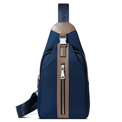 

BOSTANTEN BOSTANTEN men&39s bag shoulder bag men&39s chest canvas leisure fashion trendy Messenger bag B552091 blue