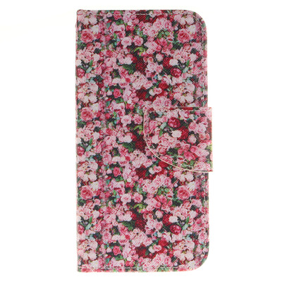 

Floral Design PU Leather Flip Cover Wallet Card Holder Case for IPHONE 7