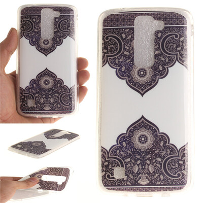 

Diagonal totem Pattern Soft Thin TPU Rubber Silicone Gel Case Cover for LG K7