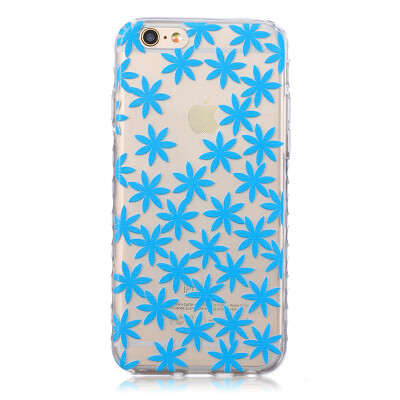 

Blue chrysanthemum Pattern Soft Thin TPU Rubber Silicone Gel Case Cover for IPHONE 6 Plus6S Plus