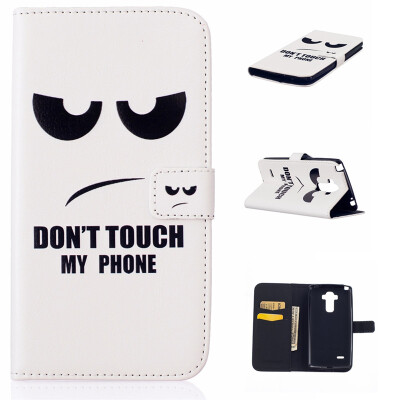 

Eye Design PU Leather Flip Cover Wallet Card Holder Case for LG Stylus LS770