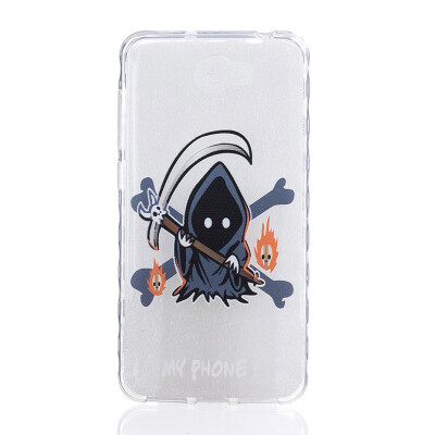 

Grim Reaper Pattern Soft Thin TPU Rubber Silicone Gel Case Cover for HUAWEI Y5 II