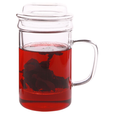 

Jingdong Supermarket] Jiahong US-ming Jingsi series 400ml heat-resistant glass cup 3 sets of glass tea separated glass cover G015 transparent