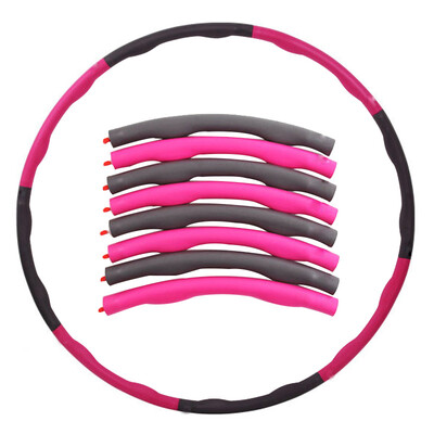 

Deweyer foam hula hoop waist waist abdomen adult adult weight loss increase removable hula hoop fitness thin body pink gray