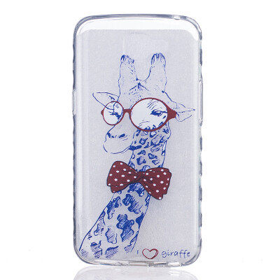 

Giraffe Pattern Soft Thin TPU Rubber Silicone Gel Case Cover for LG K4