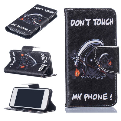 

Grim Reaper Design PU Leather Flip Cover Wallet Card Holder Case for iPod TOUCH 56