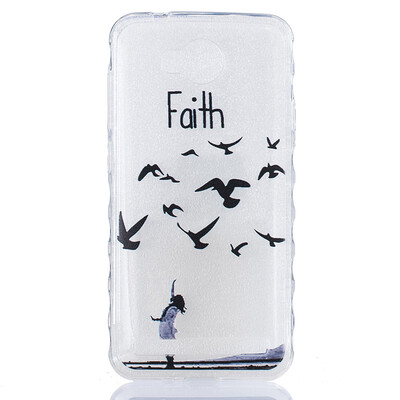 

Woman birdie Pattern Soft Thin TPU Rubber Silicone Gel Case Cover for HUAWEI Y3 II