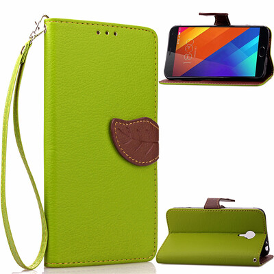 

Green Design PU Leather Flip Cover Wallet Card Holder Case for MEIZU MX5